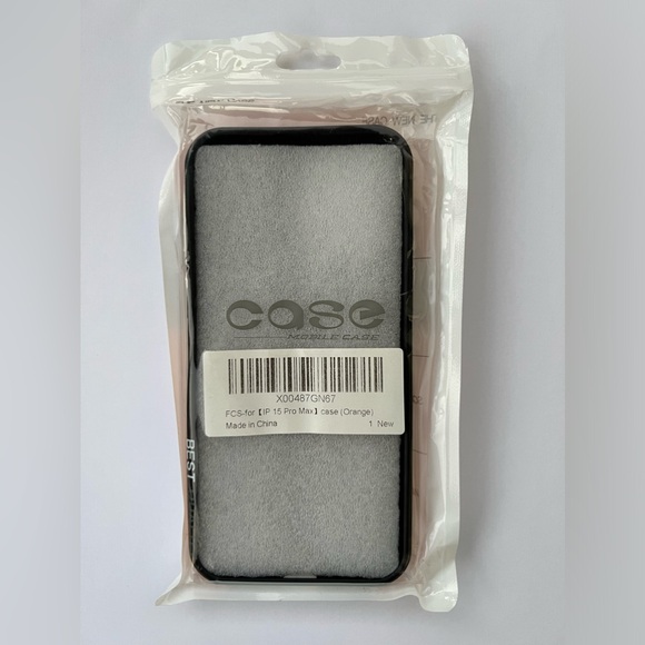 SkyEagle Compatible Magsafe 2 in 1 Semi-Detachable iPhone 15 Pro Max Orange Case - Picture 2 of 16